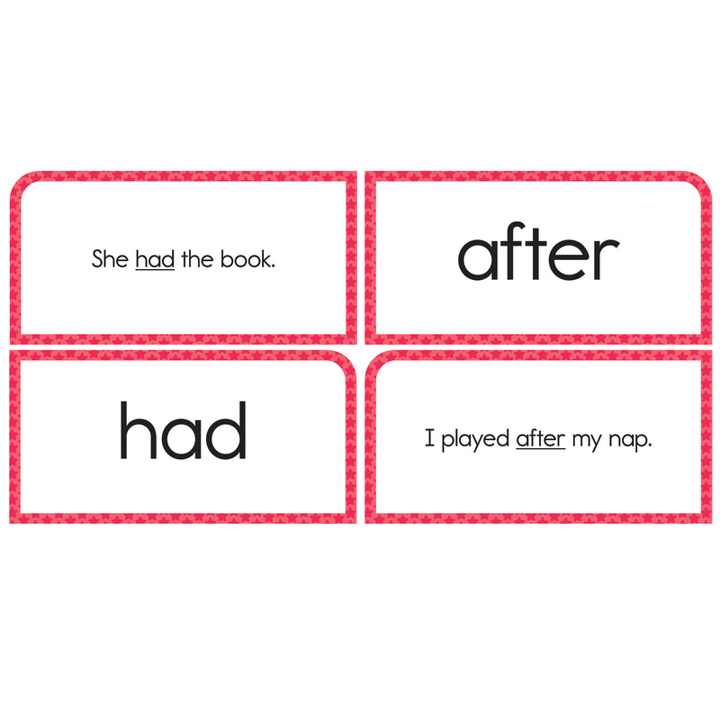 Flash Cards Basic Sight Words 6 X 3