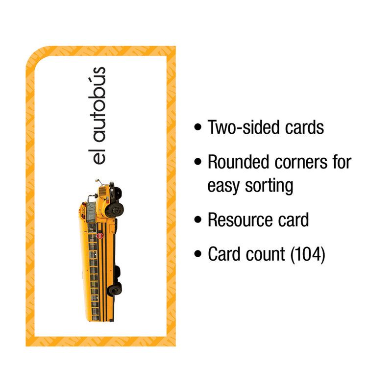 Flash Cards Everyday Words In Spanish Photographic