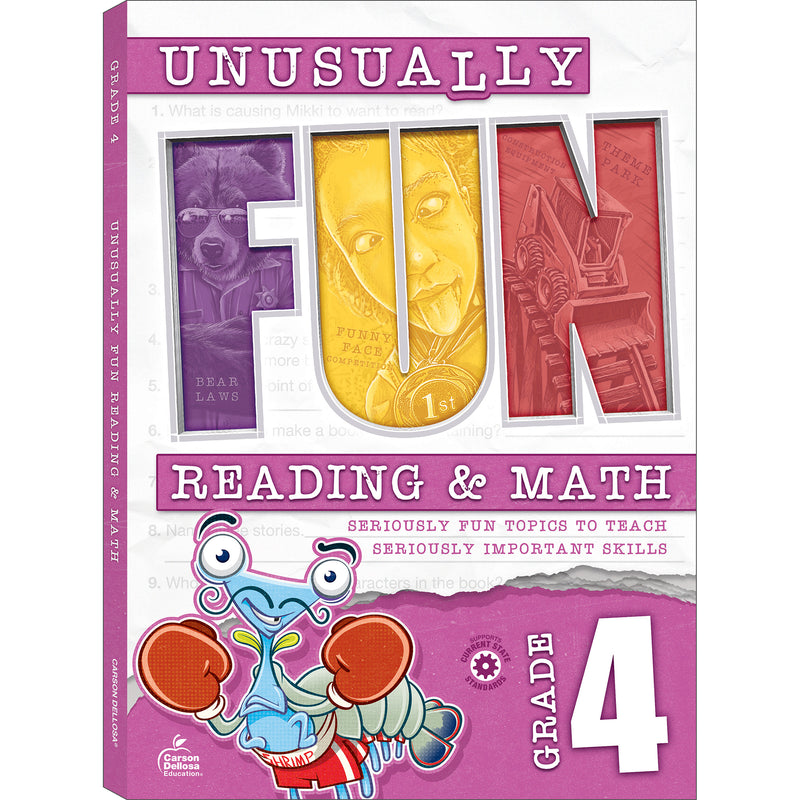 Gr4 Reading & Math Workbook Unusually Fun