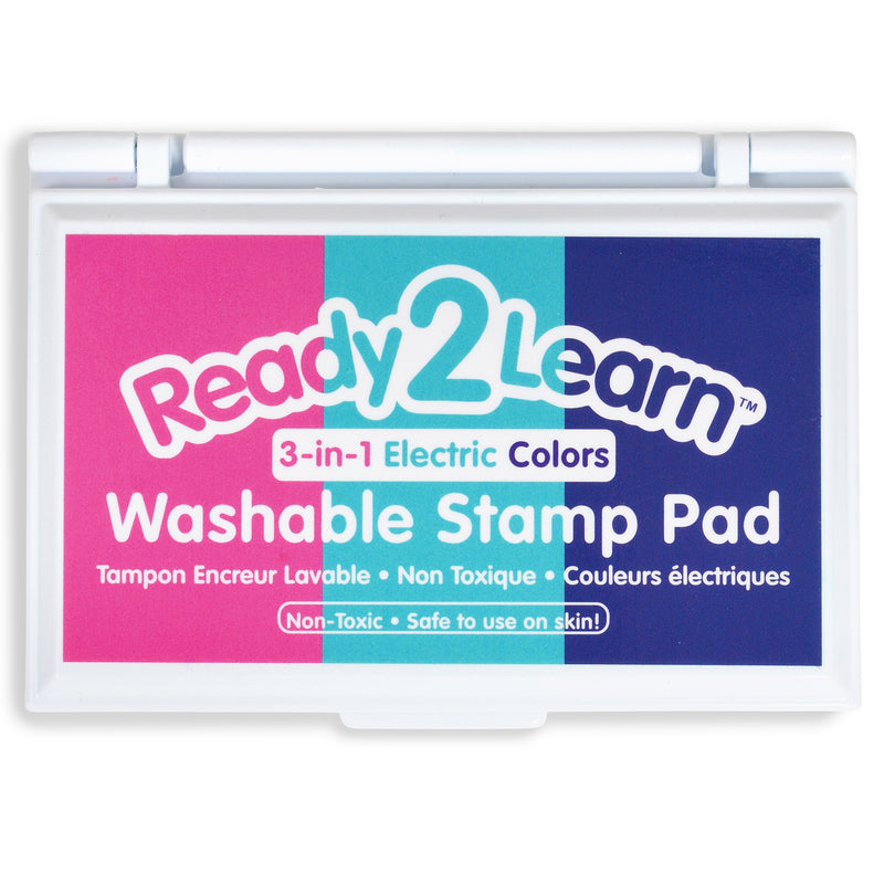 Washable Stamp Pad 3-in-1 - Electric - Pink, Purple & Turquoise - Pack of 3