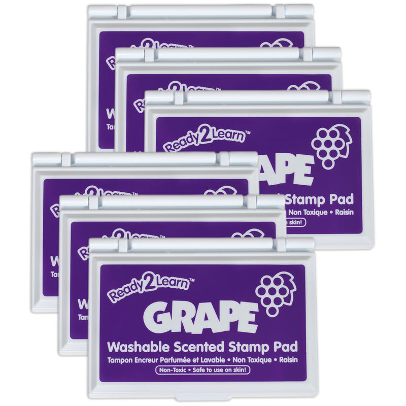 Washable Stamp Pad - Grape Scented, Purple - Pack of 6