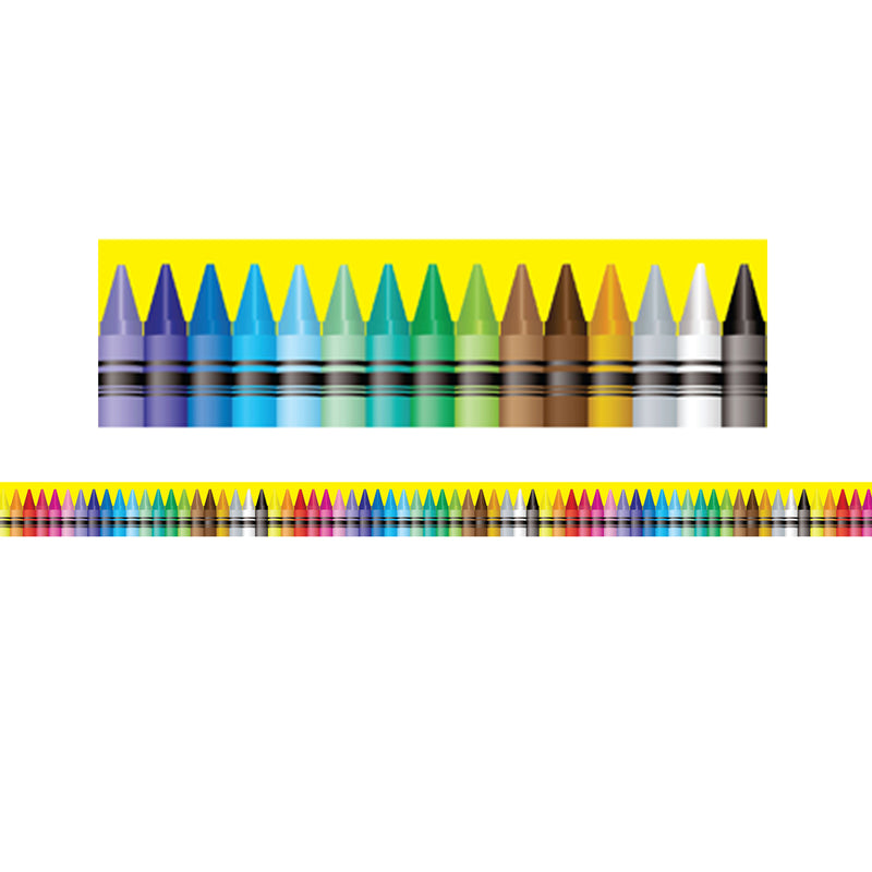 (2 Pk) Crayon Theme Magnetic Border