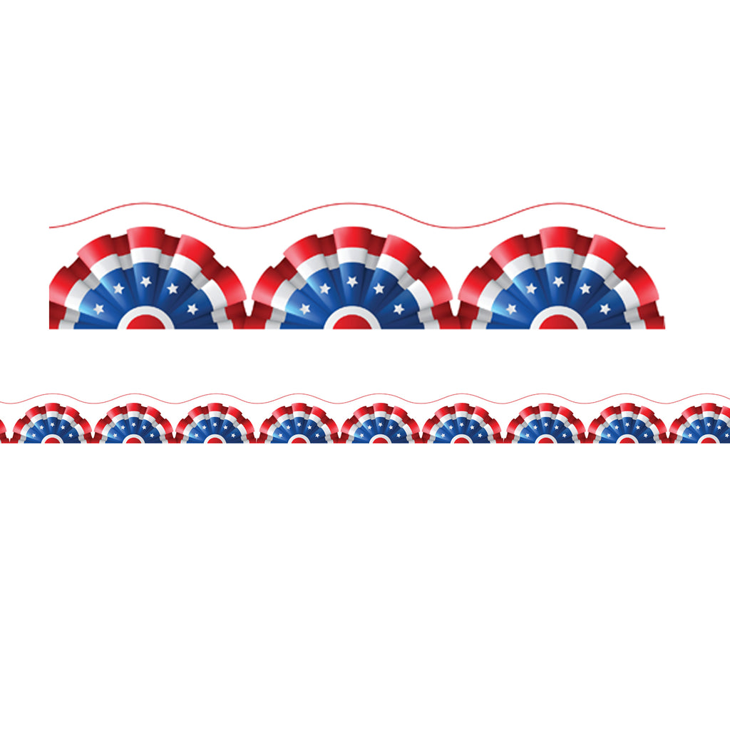 Patriotic Magnetic Border Scalloped