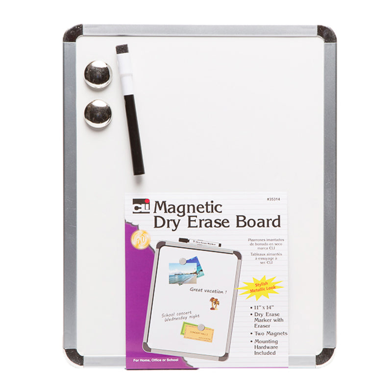 (3 Ea) Magnetic Dry Erase Board 11x14 W-eraser  Marker & 2 Magnets
