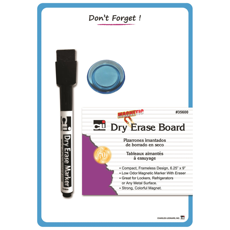 Mini Magnetic Dry Erase Board 12-st Blue Frame