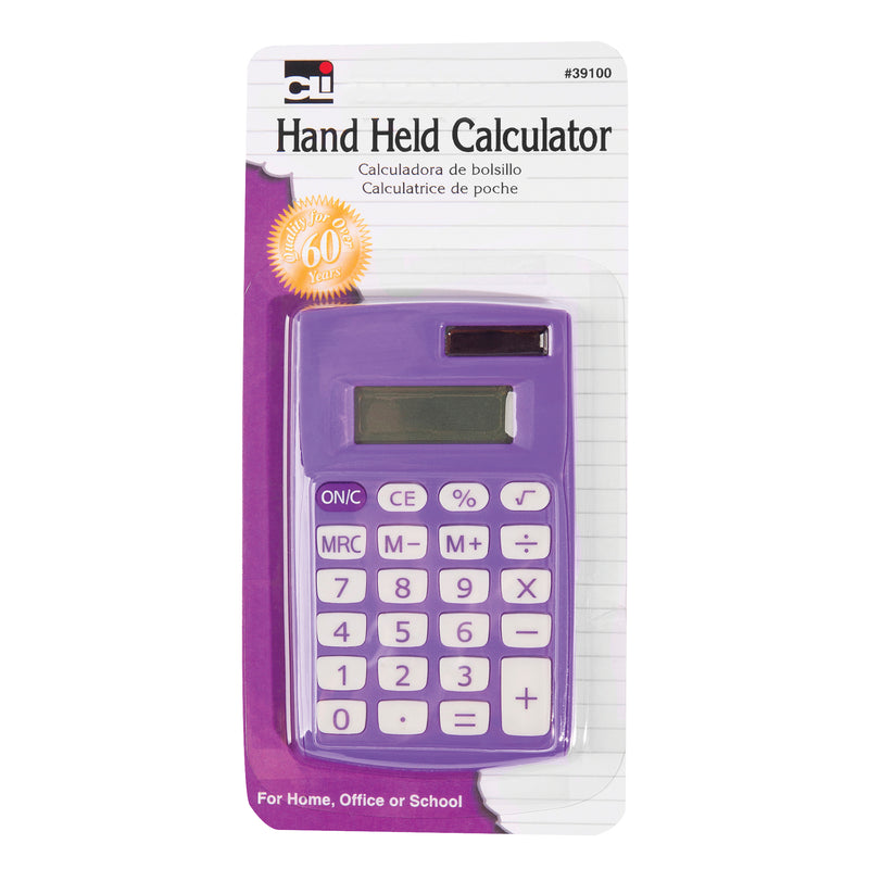 (6 Ea) Primary Calculator 8 Digit Display
