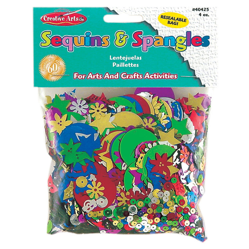 Sequins & Spangles 4 Oz Resealable Bag