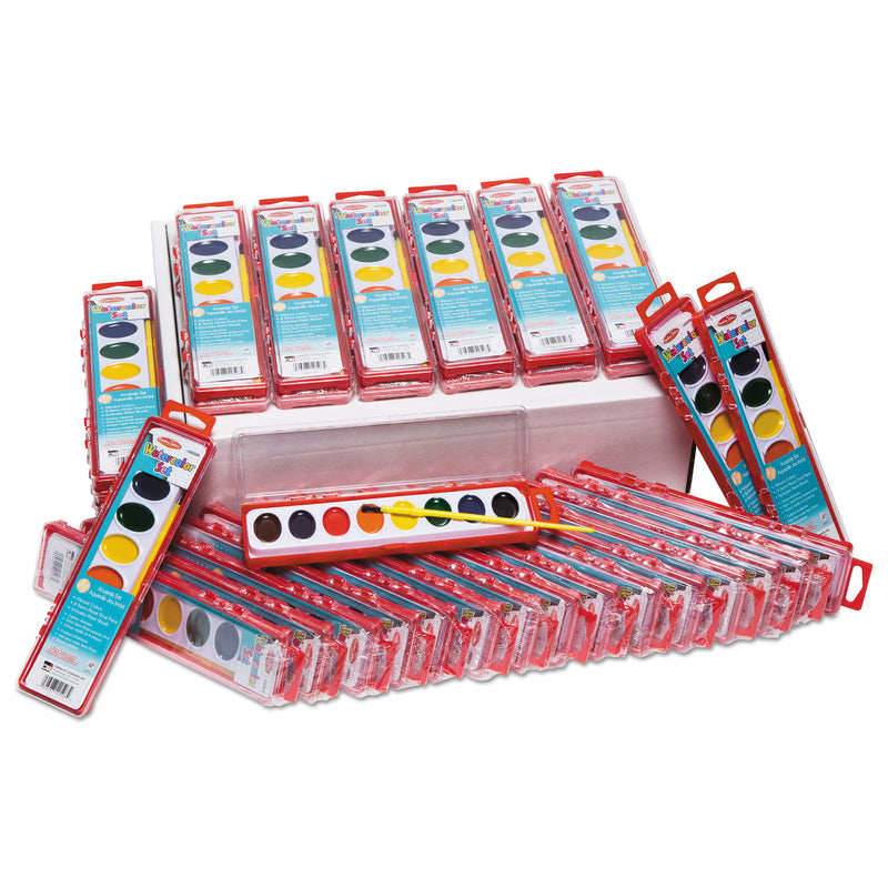 8 Asst Water Color Paint Set 36-st Classpack