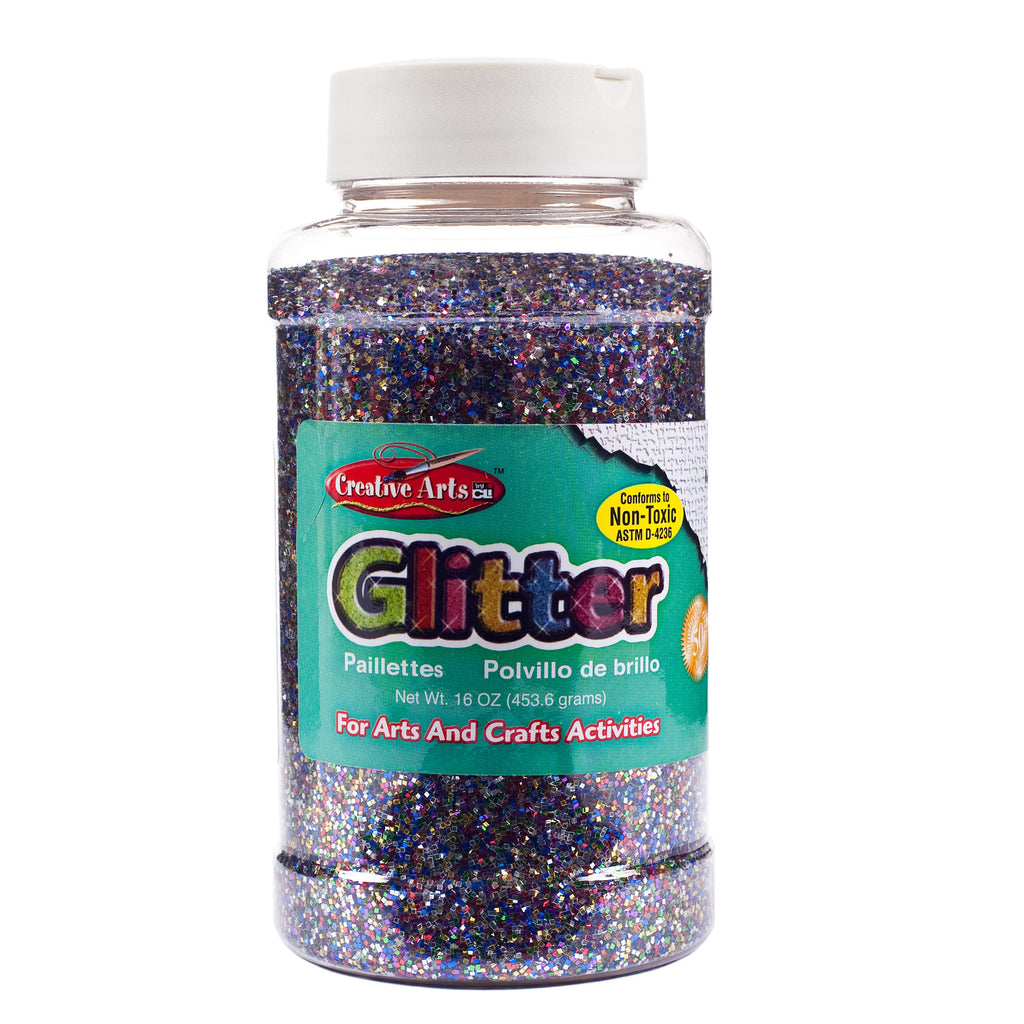 (3 Ea) Glitter 16oz Bottle Multiclr