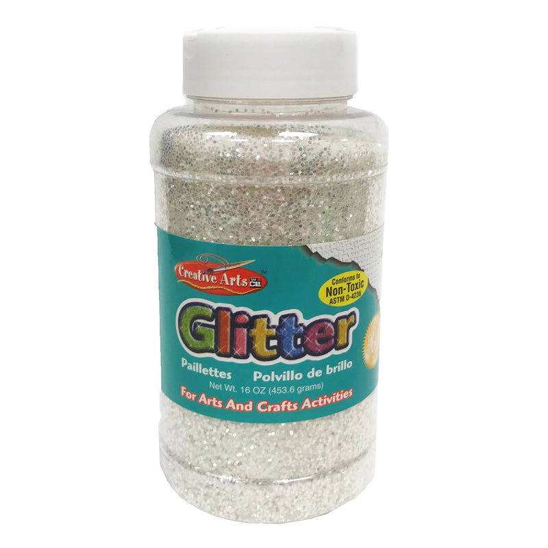 (3 Ea) Glitter 16 Oz Bottle Iridescent