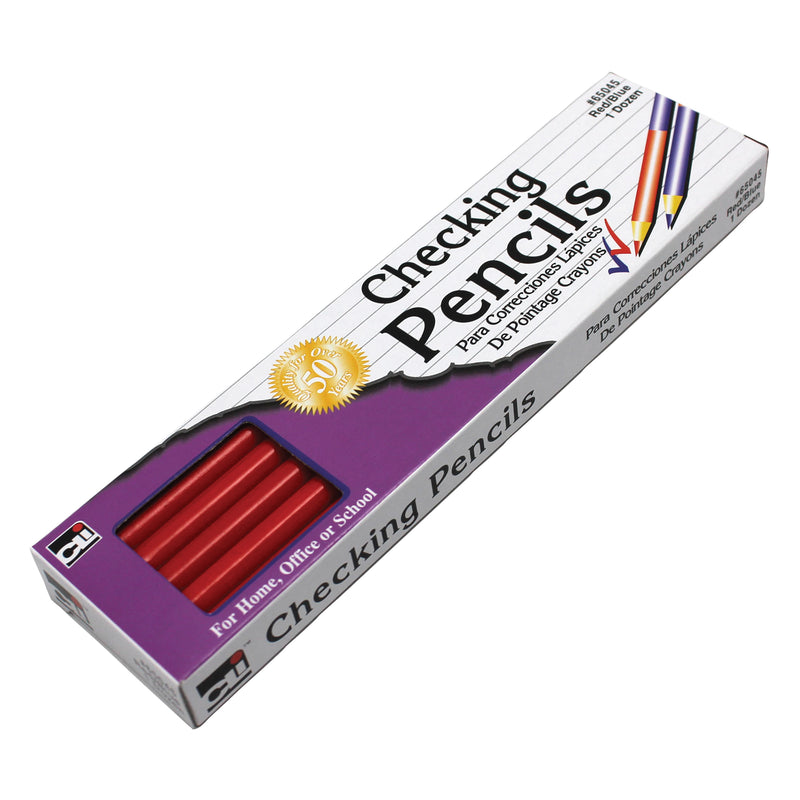 (6 Dz) Checking Pencils 12 Per Pk Red & Blue