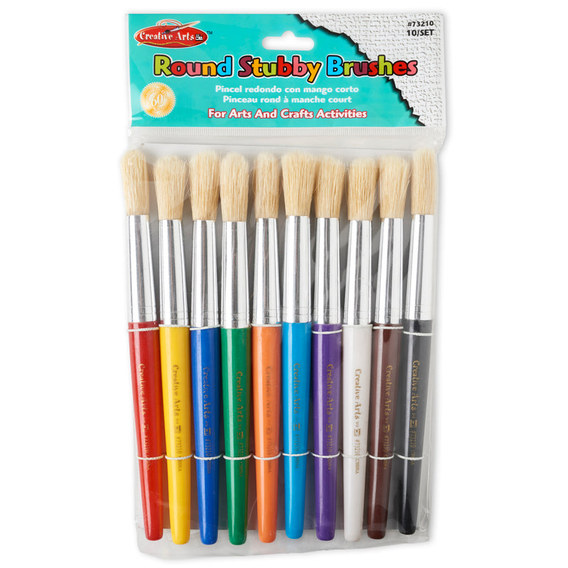 Brushes Stubby Round 10 Set