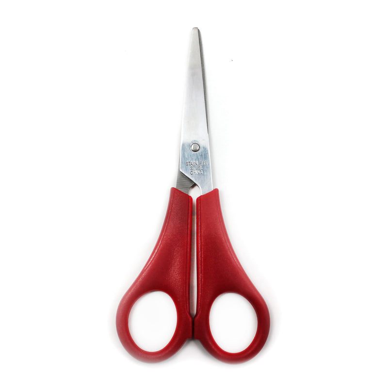 (36 Ea) Scissors Student 5in Pointed Stainless Steel Asst Clrs