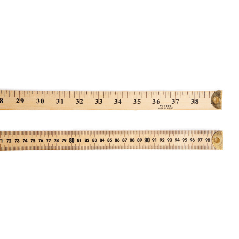 (6 Ea) Ruler Meter Stick W-metal End