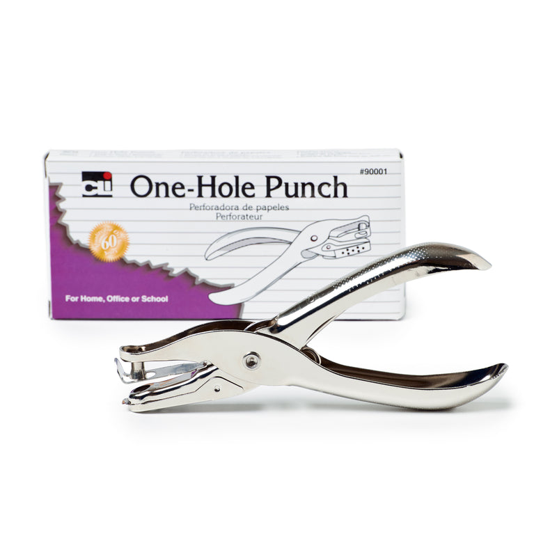 (12 Ea) Paper Punches 1 Hole W- Metal Catch