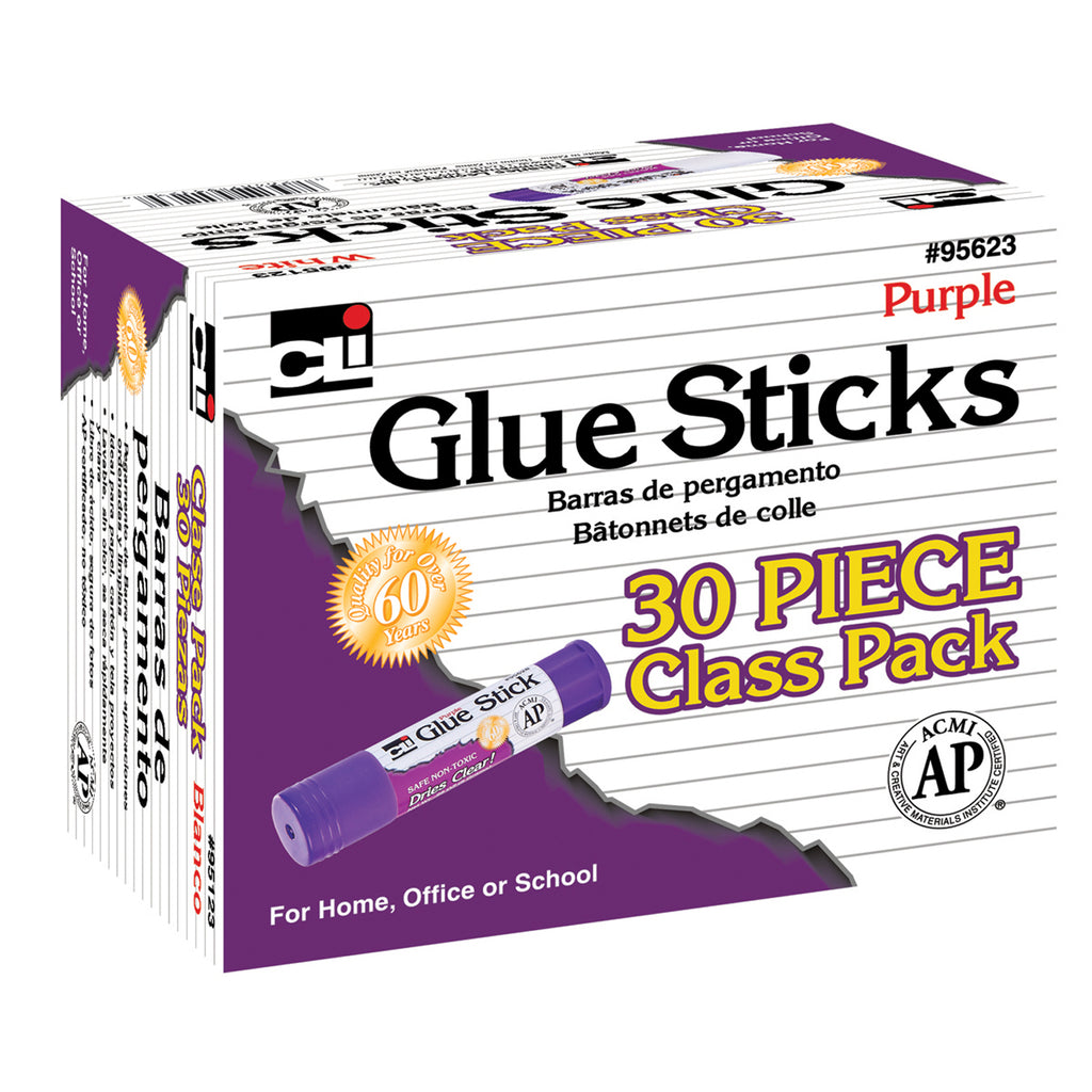 (2 Pk) Purple Glue Sticks 30 Per Pk