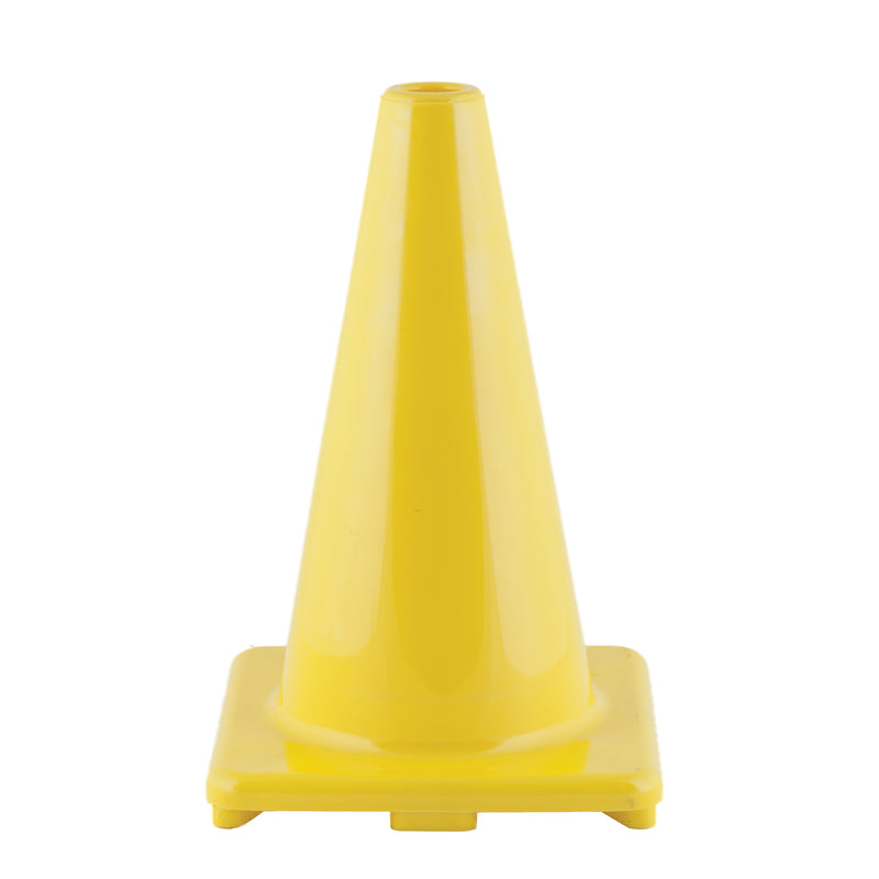 Flexible Vinyl Cone 12in Yellow Weighted