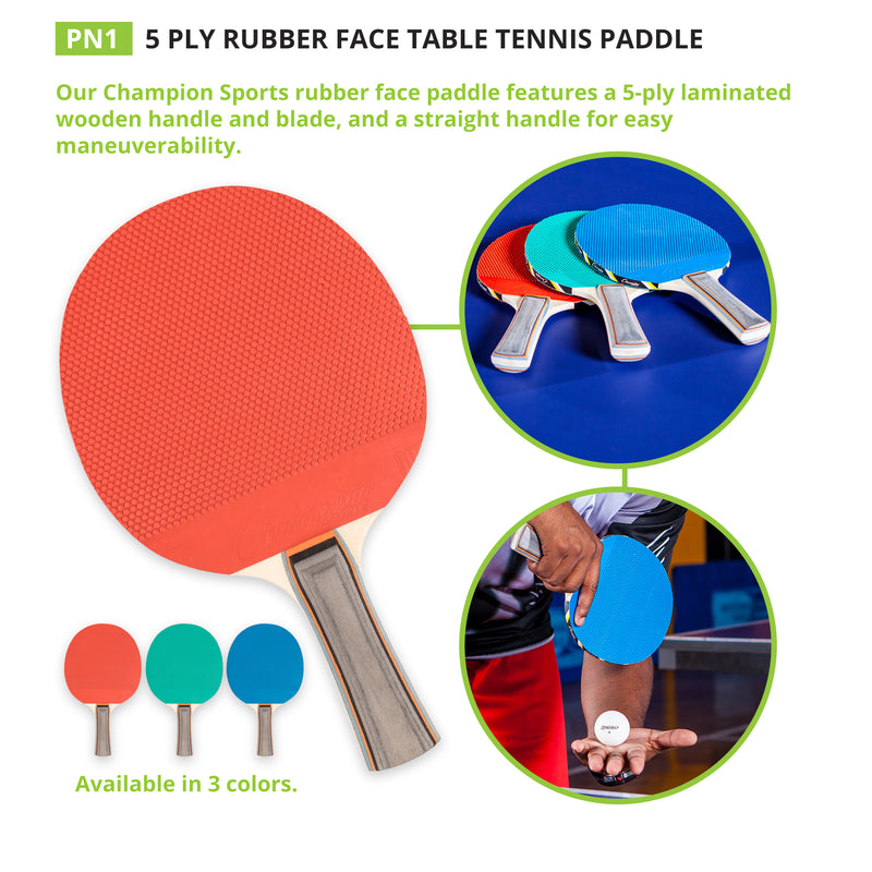 Table Tennis Paddle Rubber Wood