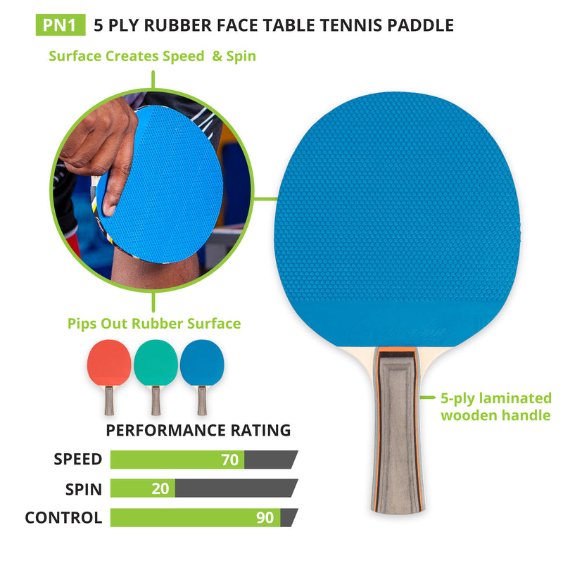 Table Tennis Paddle Rubber Wood