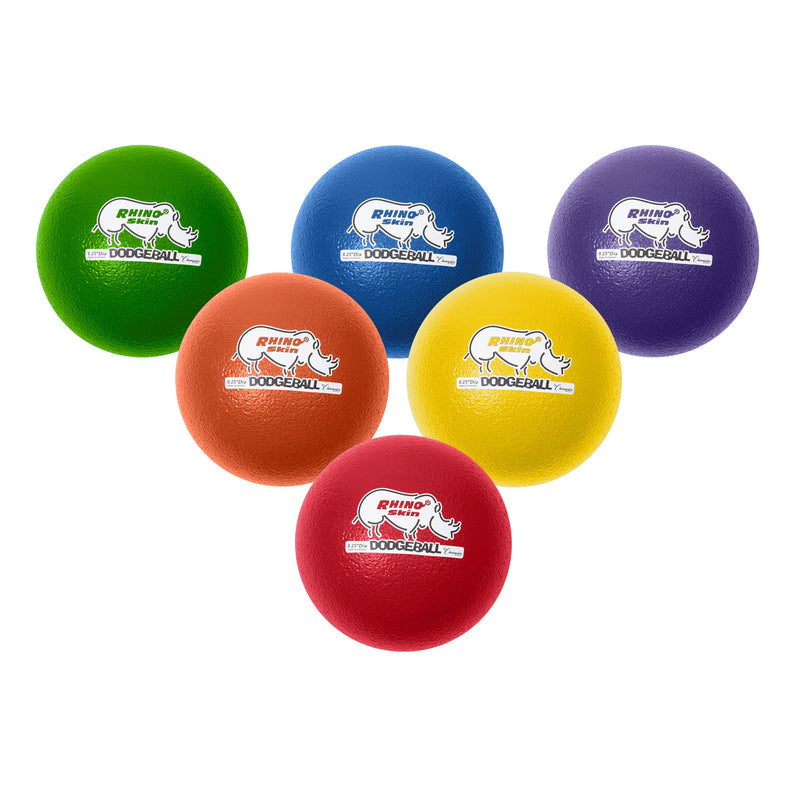 Rhino Skin Dodge Ball 8in Set Of 6