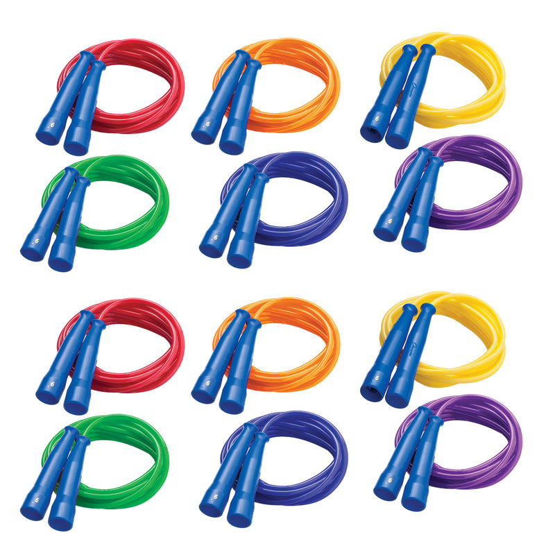 (12 Ea) Speed Rope 9ft Blue Handle Assorted Licorice Rope
