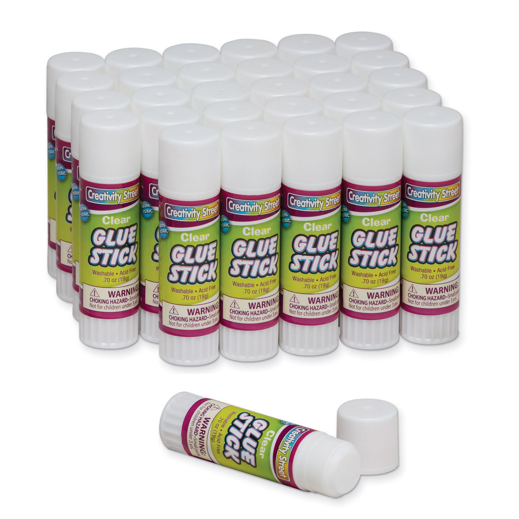 (2 Pk) Glue Sticks 30 Clear .70 Oz