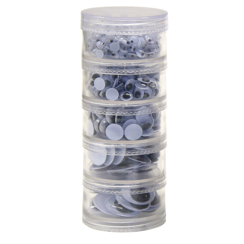 (2 Pk) Wiggle Eyes Stacking Storage Containers With Eyes