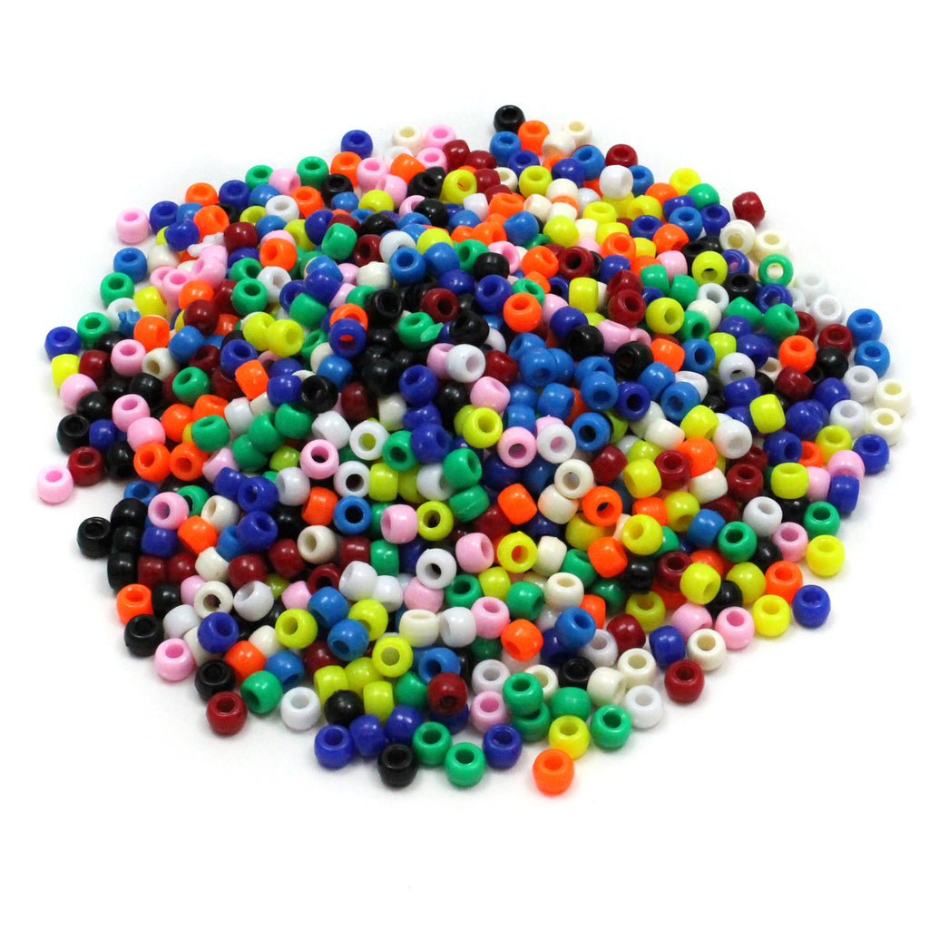 (3 Ea) Bright Hues Pony Beads