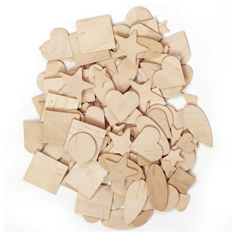 (2 Pk) Wooden Shapes 350 Per Pk