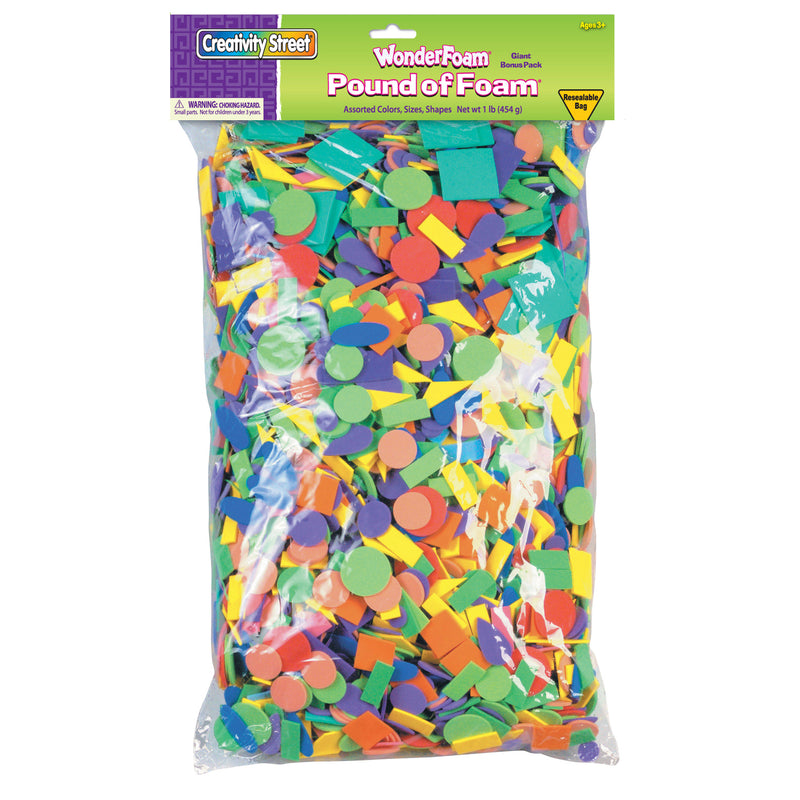 Pound Of Foam Asstd Shapes Colors And Sizes
