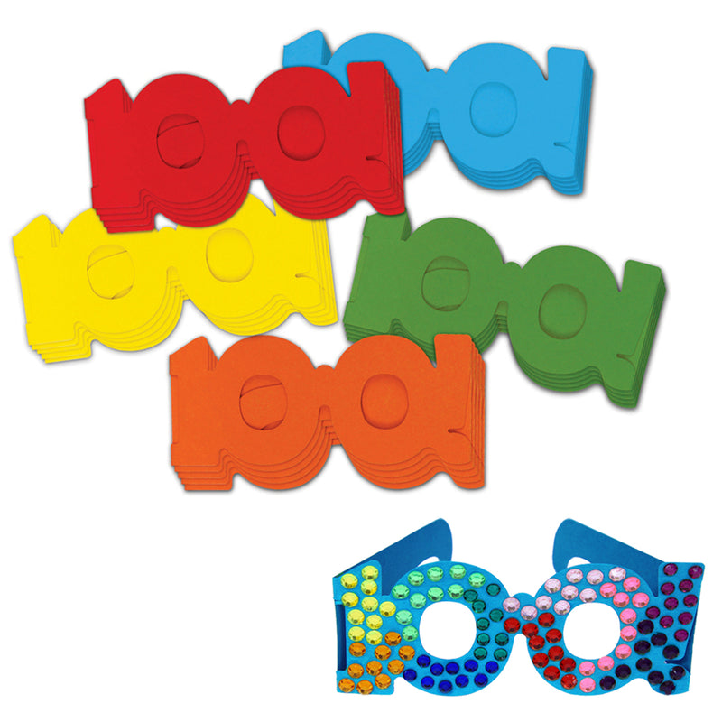 (3 Pk) 100 Days Paper Glasses