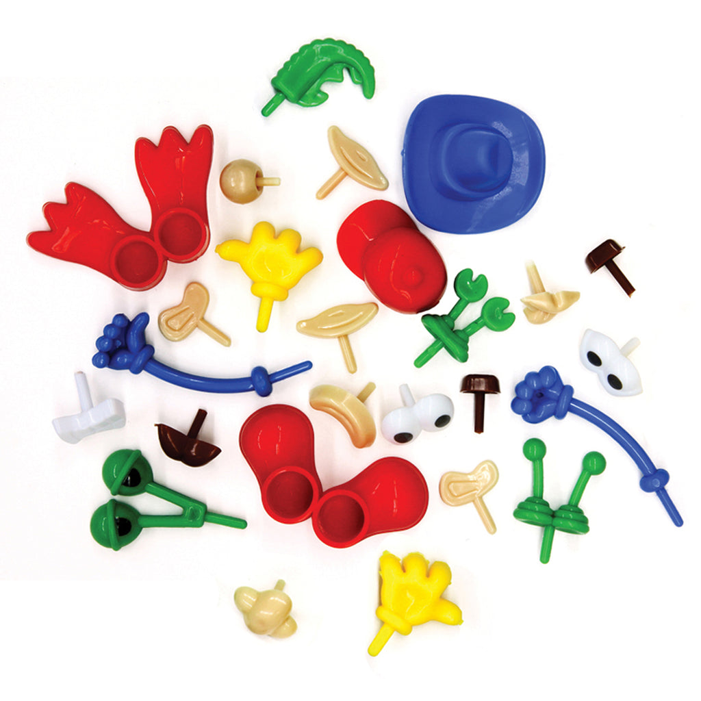 (6 Ea) Modeling Dough And Clay Body Parts Accessories