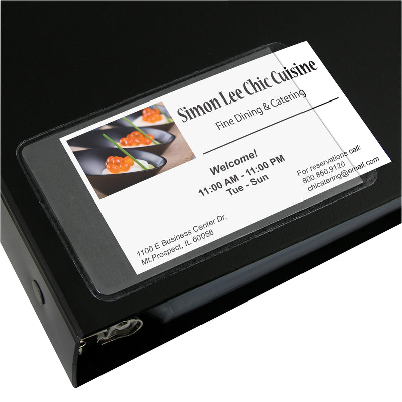 (5 Pk) Business Card Holder Side Load