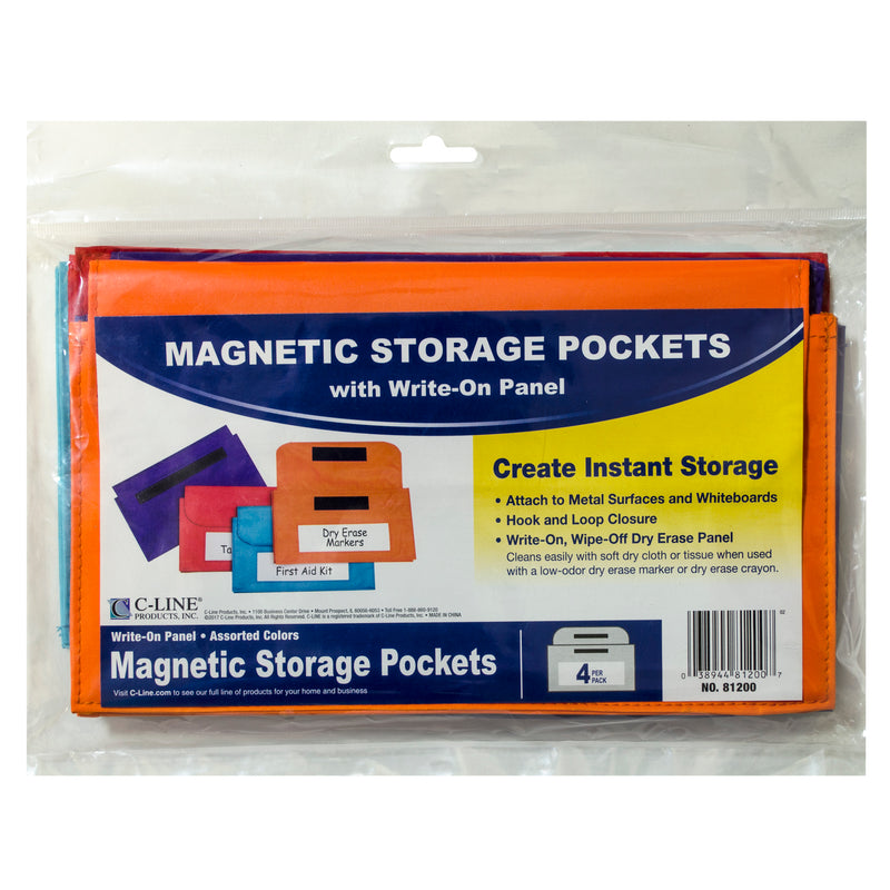 Magnetic Storage Pockets 4-st