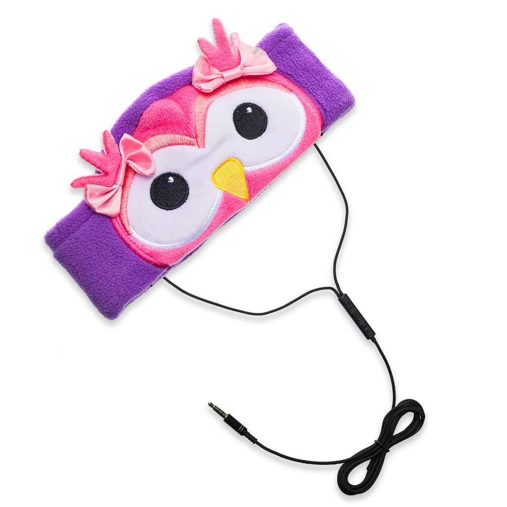 Owl Fleece Headband Headphones