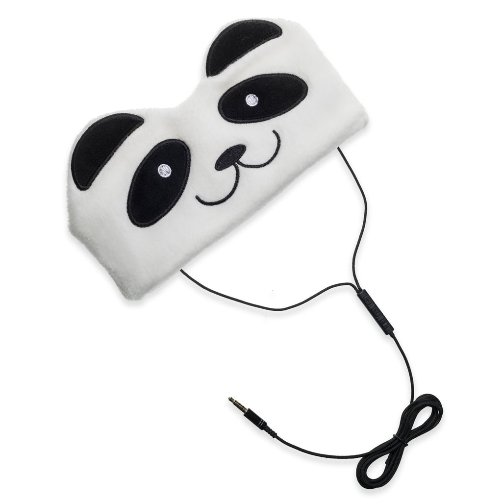 Panda Fleece Headband Headphones