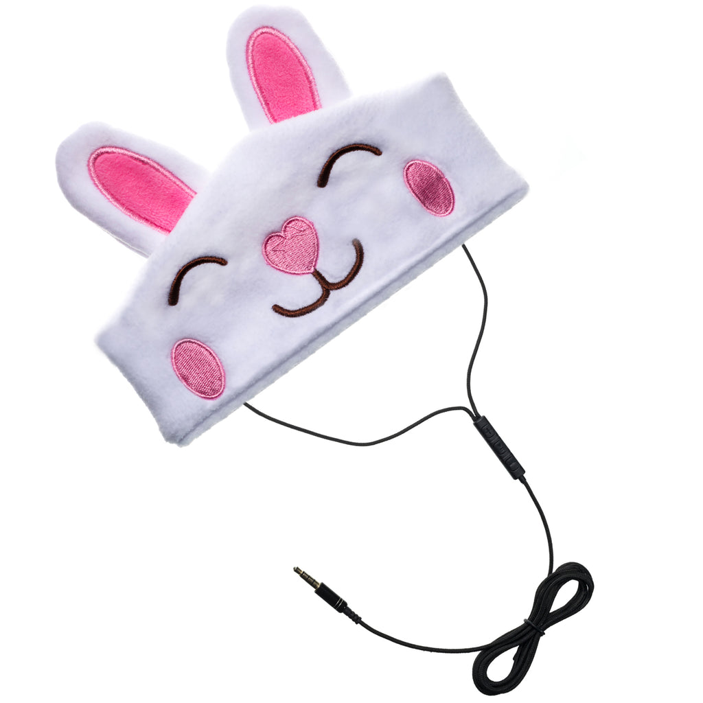 Rabbit Fleece Headband Headphones