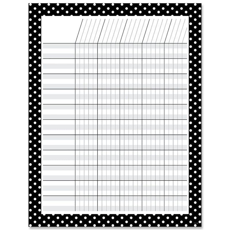 Incentive Chart Black White Dots