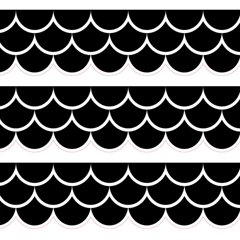 Black Scallops EZ Border™, 48 Feet Per Pack, 3 Packs