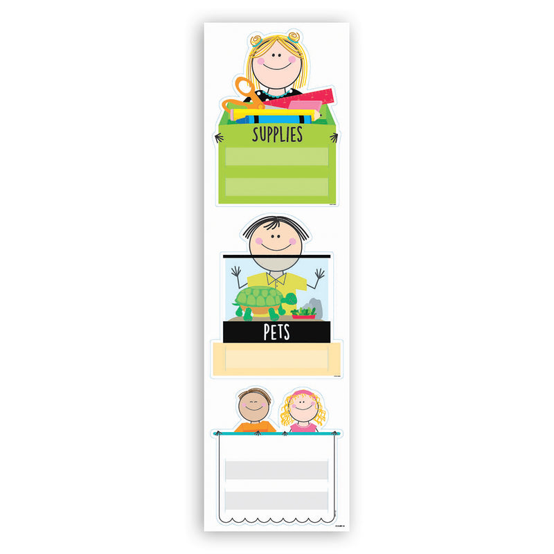 Stick Kids Class Jobs Mini Bulletin Board Set