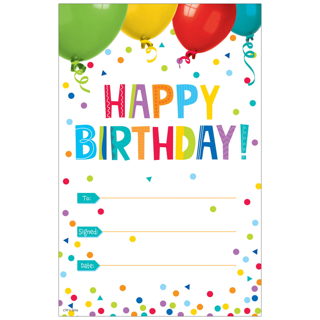 Happy Birthday Award Painted Palette