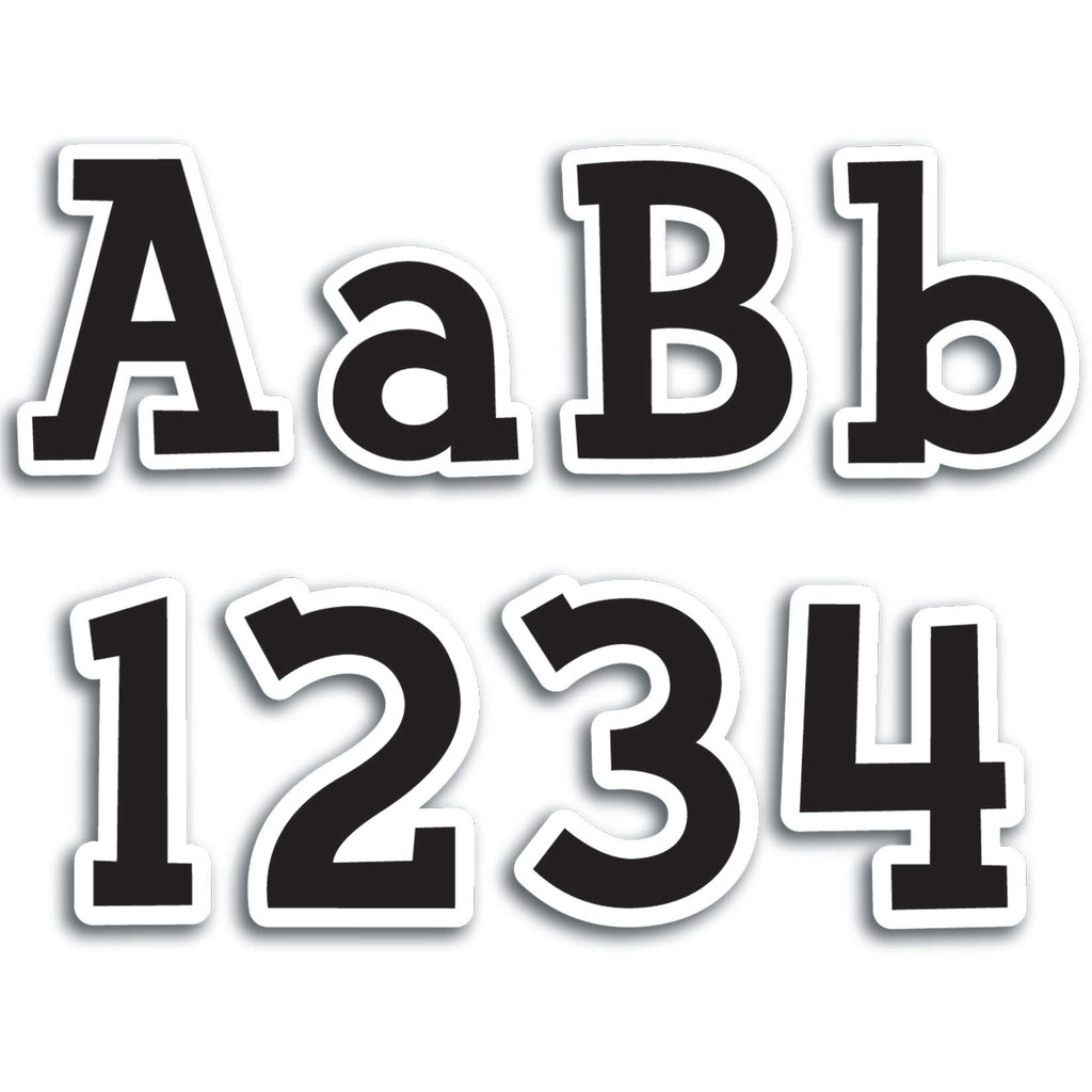 Fancy Black 4in Designer Letters