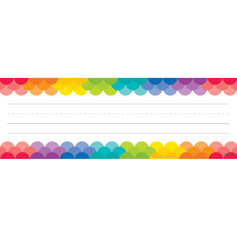 (6 Ea) Rainbow Scallops Name Plates