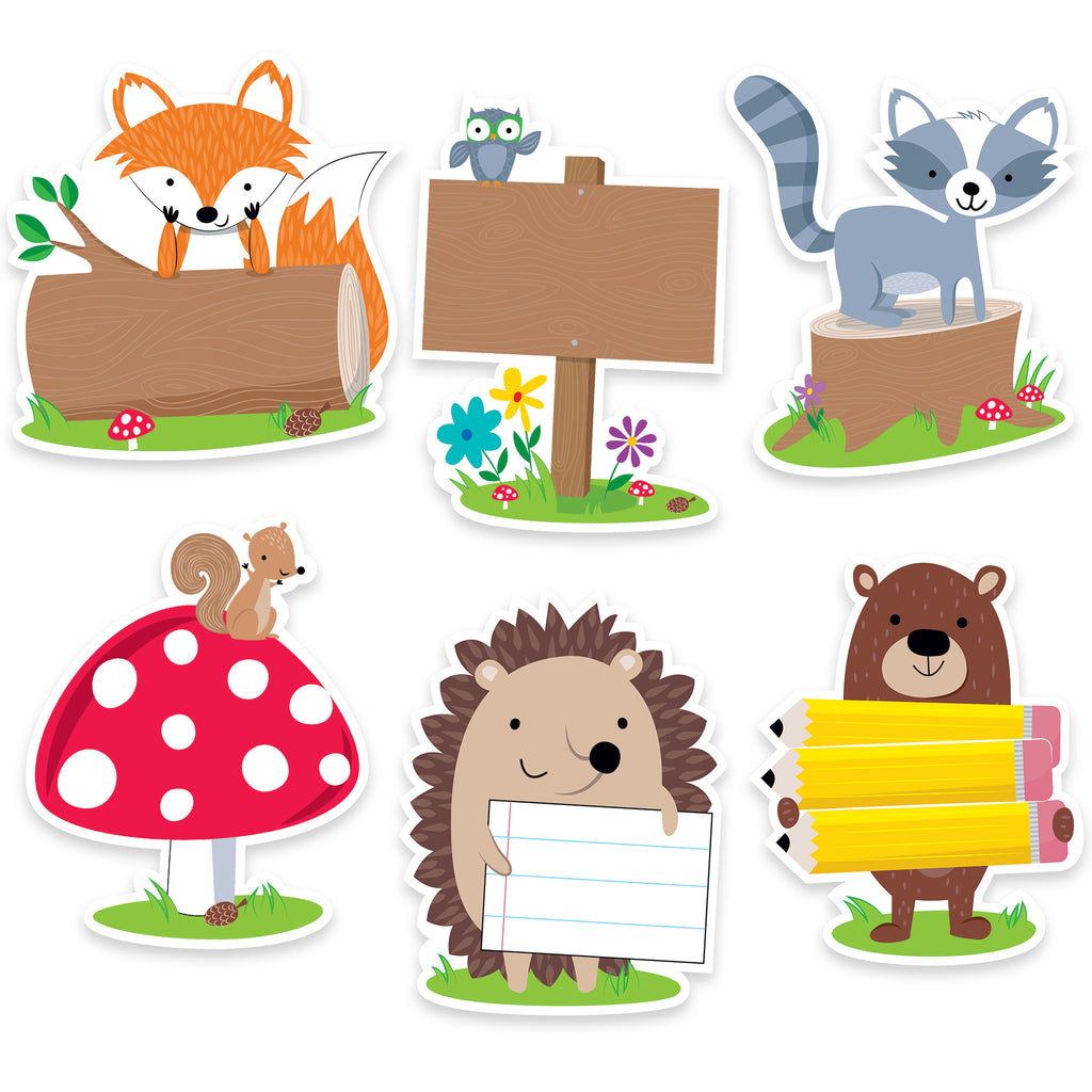 (3 Pk) 6in Woodland Friend Designr Cutout