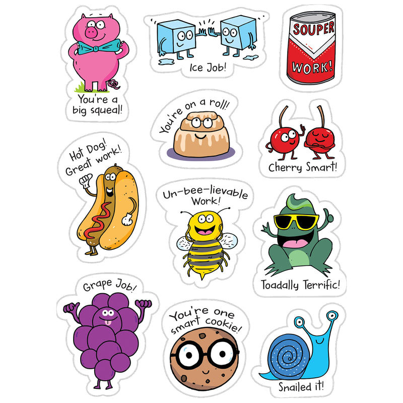 (6 Pk) So Much Pun Punny Rewards Stickers