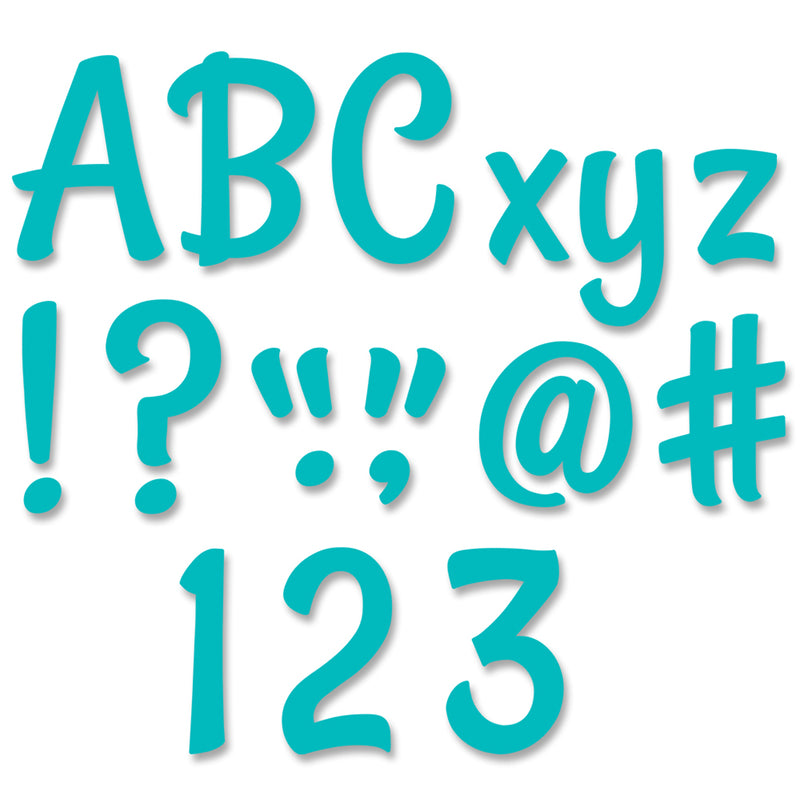 Turquoise Punch-out Letters 4 In Stylish