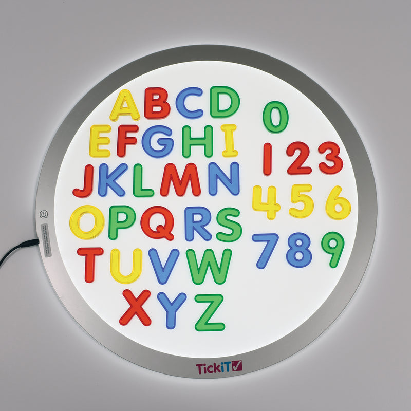 Letters & Number Set Mini Jar Transparent