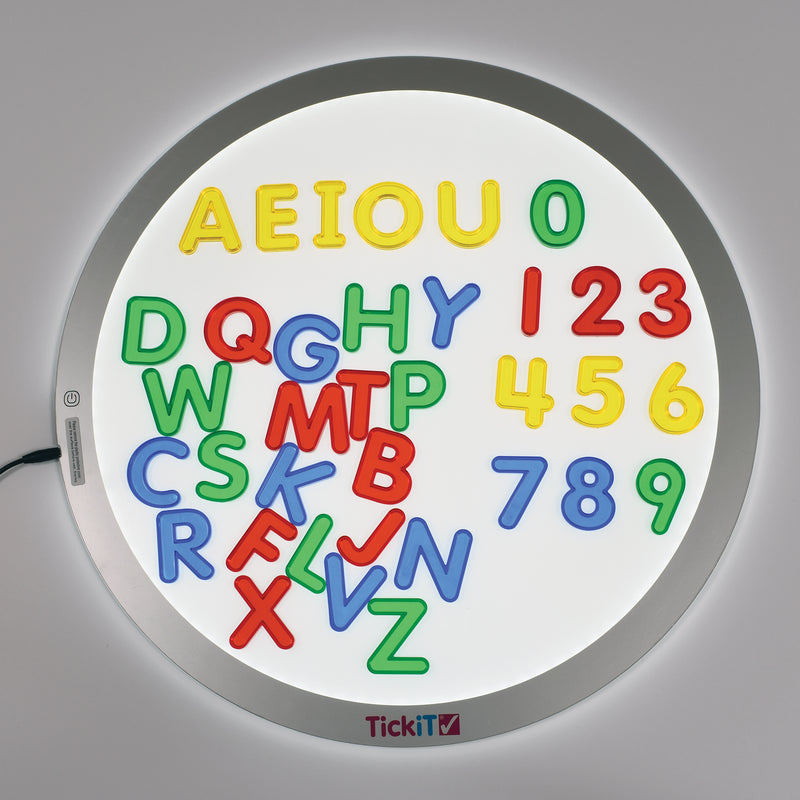 Letters & Number Set Mini Jar Transparent