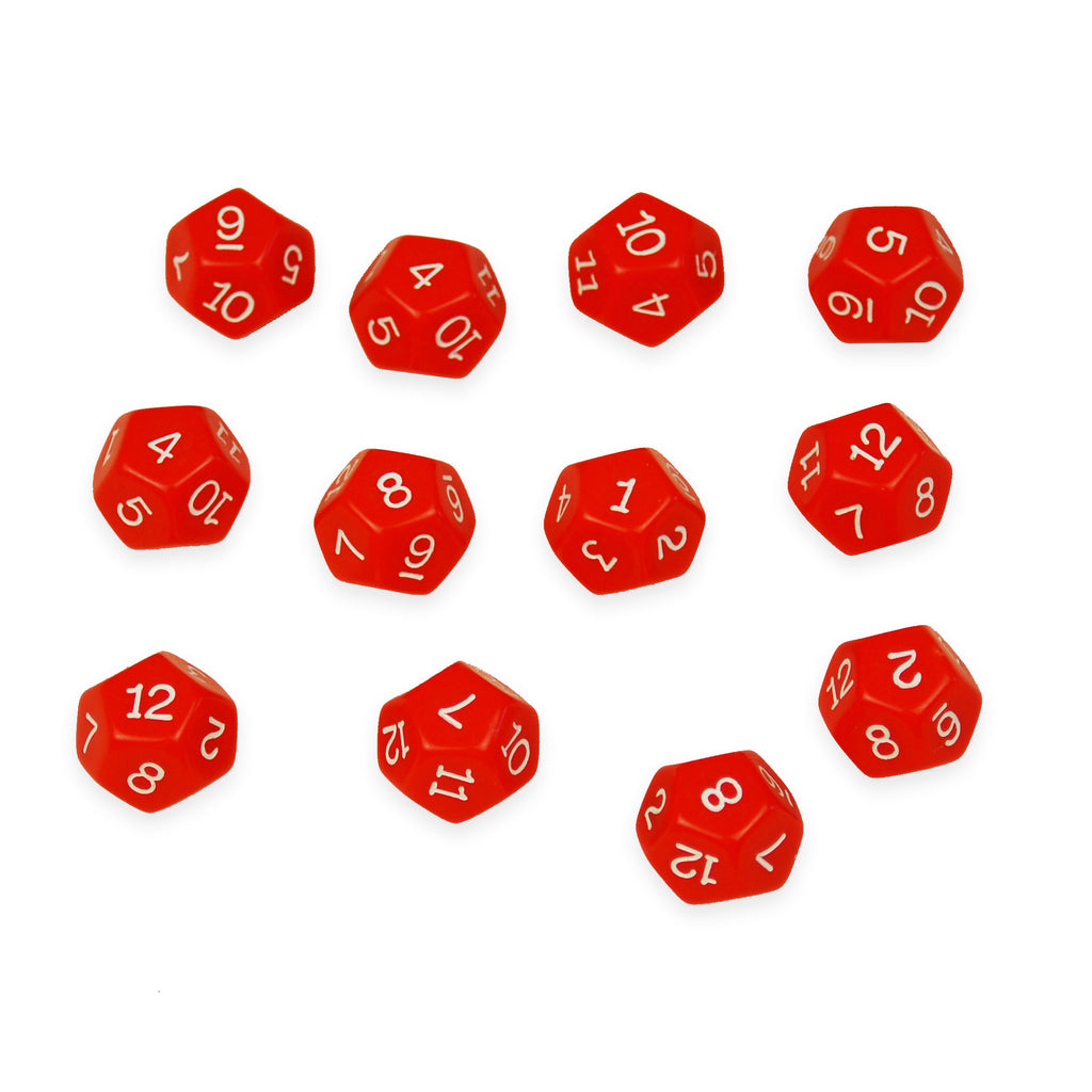 (3 Pk) 12 Sided Polyhedra Dice Set Of 12