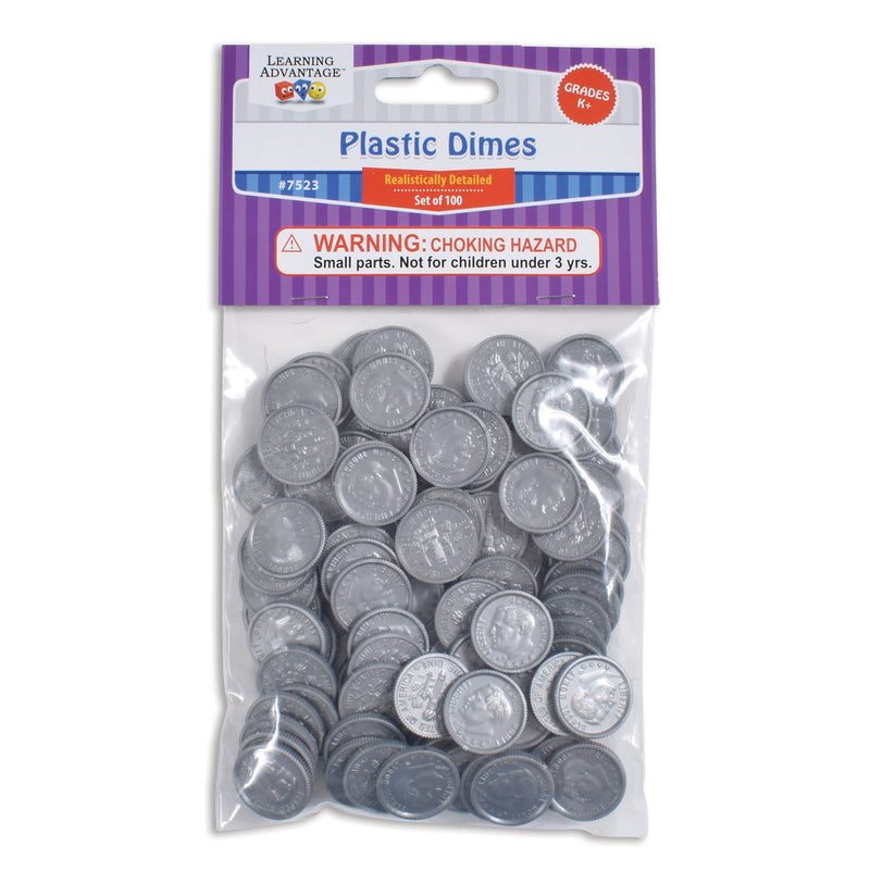 Plastic Coins 100 Dimes